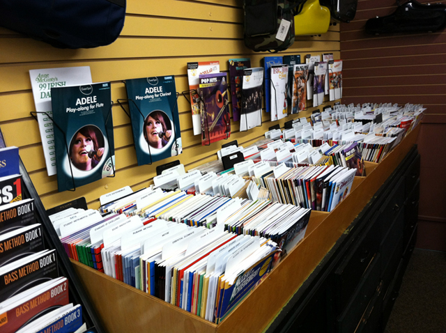 Great selection of sheet music at The Symphony Music Shop, North Dartmouth, MA