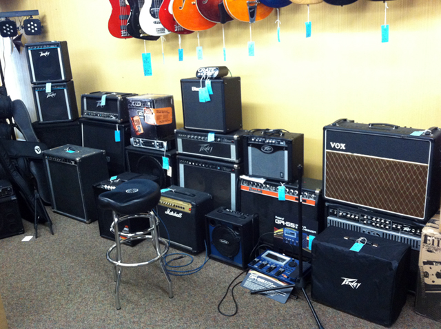 Amps, sound systems, & P. A. systems at The Symphony Music Shop, North Dartmouth, MA