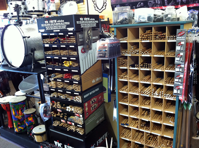 Drums, cymbals, drum kits, drum hardware, and drum accessories at The Symphony Music Shop in North Dartmouth, MA