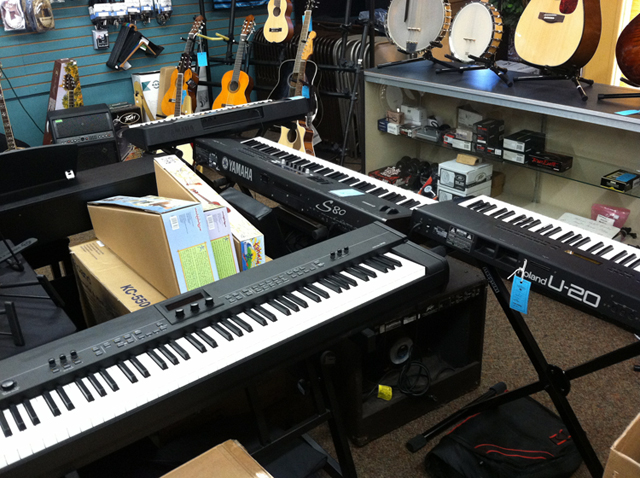 Digital keyboards at The Symphony Music Shop, North Dartmouth, MA Digital keyboards at The Symphony Music Shop, North Dartmouth, MA