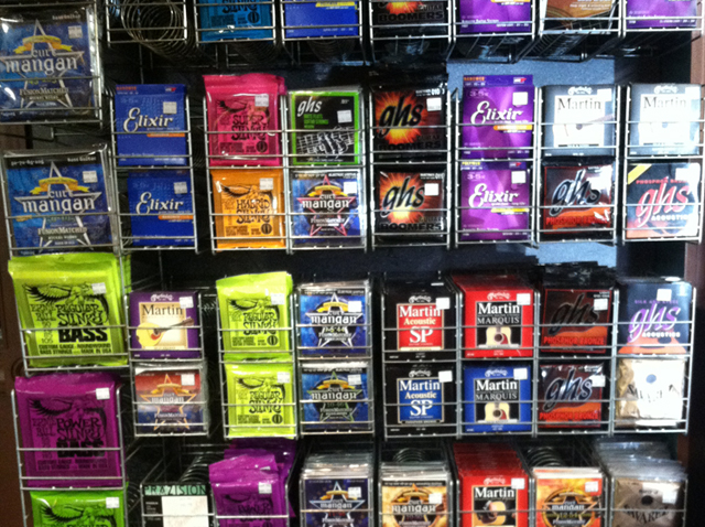 Guitar strings at The Symphony Music Shop in North Dartmouth, MA Guitar strings at The Symphony Music Shop in North Dartmouth, MA